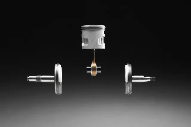 Cigüeñal de tres piezas